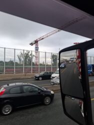 Kran am BAU Leverkusen