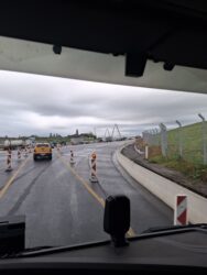 Baustelle in Leverkusen Autobahn