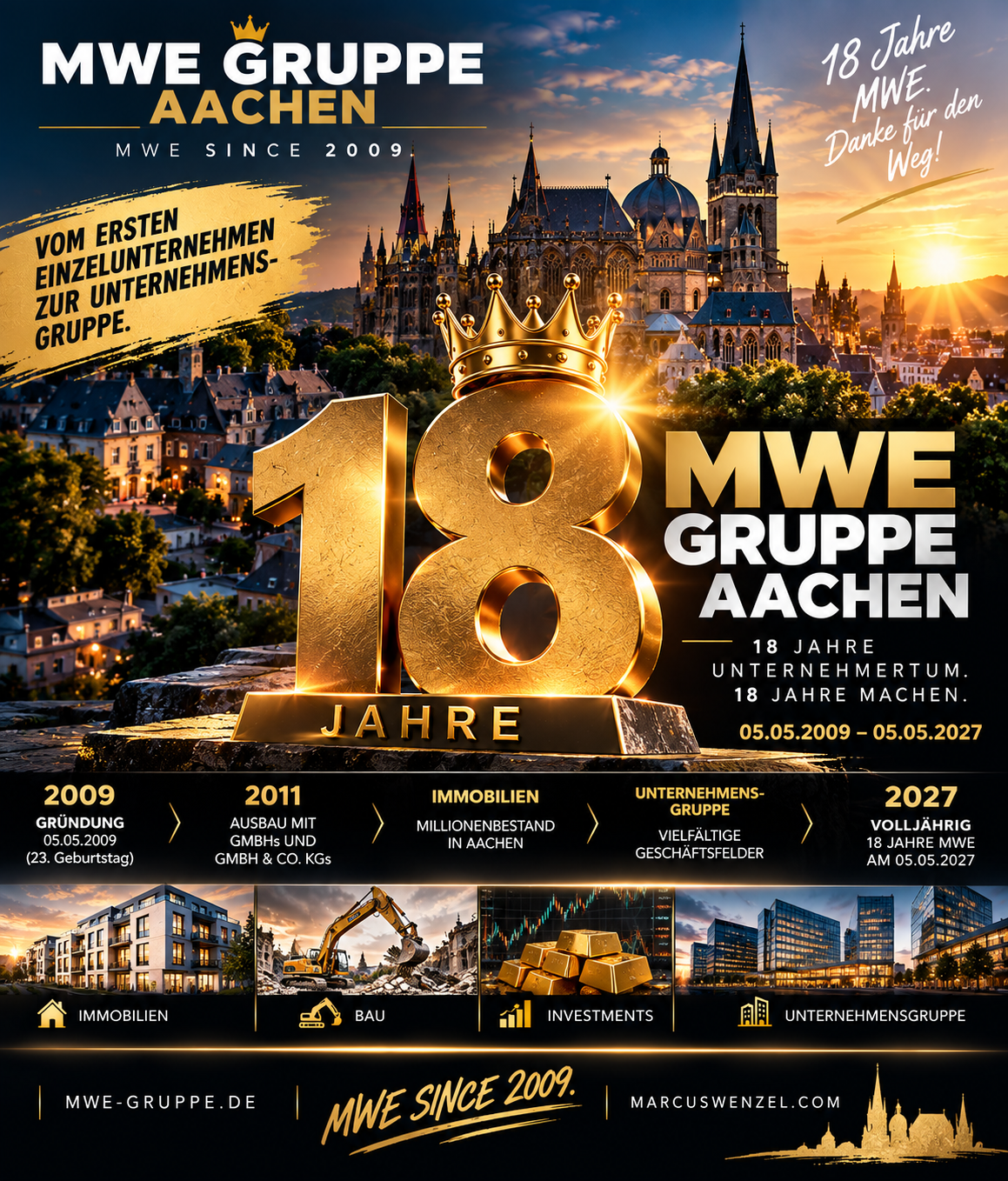 18 JAHRE MWE GRUPPE 👑🎂 | VOLLJÄHRIG in AACHEN – da geht was!