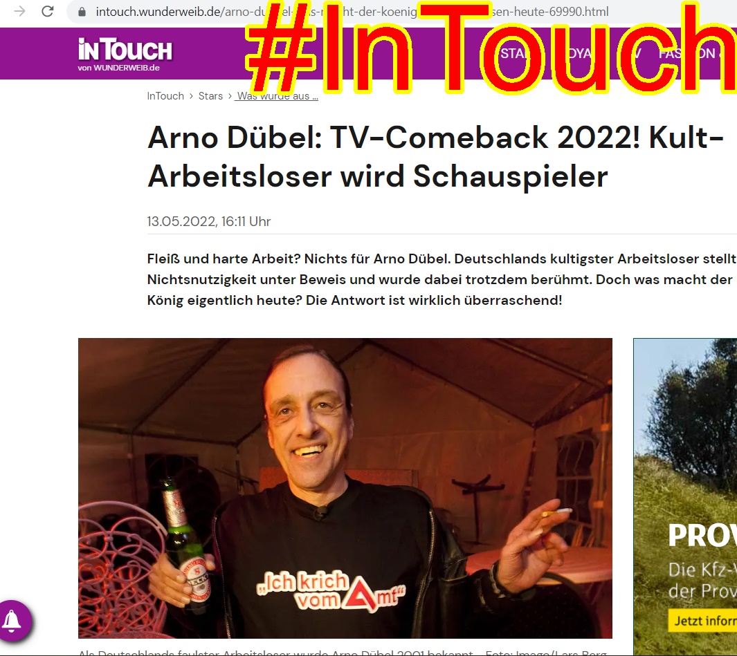 Arno Dübel: TV-Comeback 2022! Kult-Arbeitsloser wird Schauspieler | InTouch