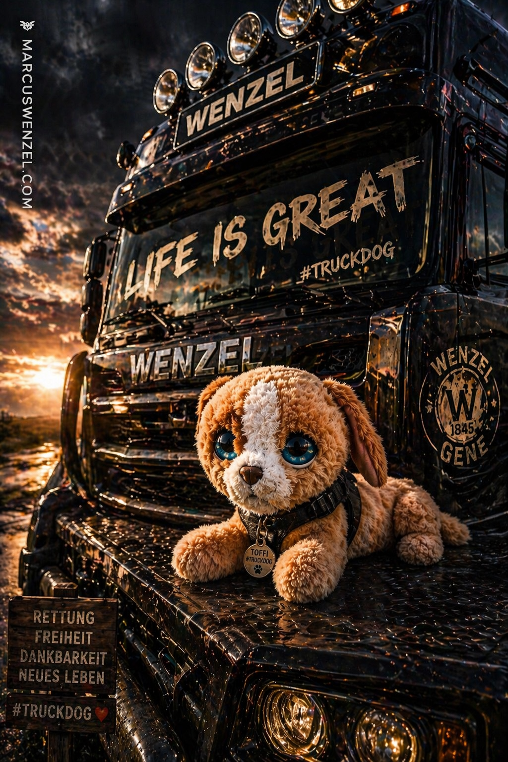 Welpe: Toffi #TRUCKDOG – mehr als ein Hashtag