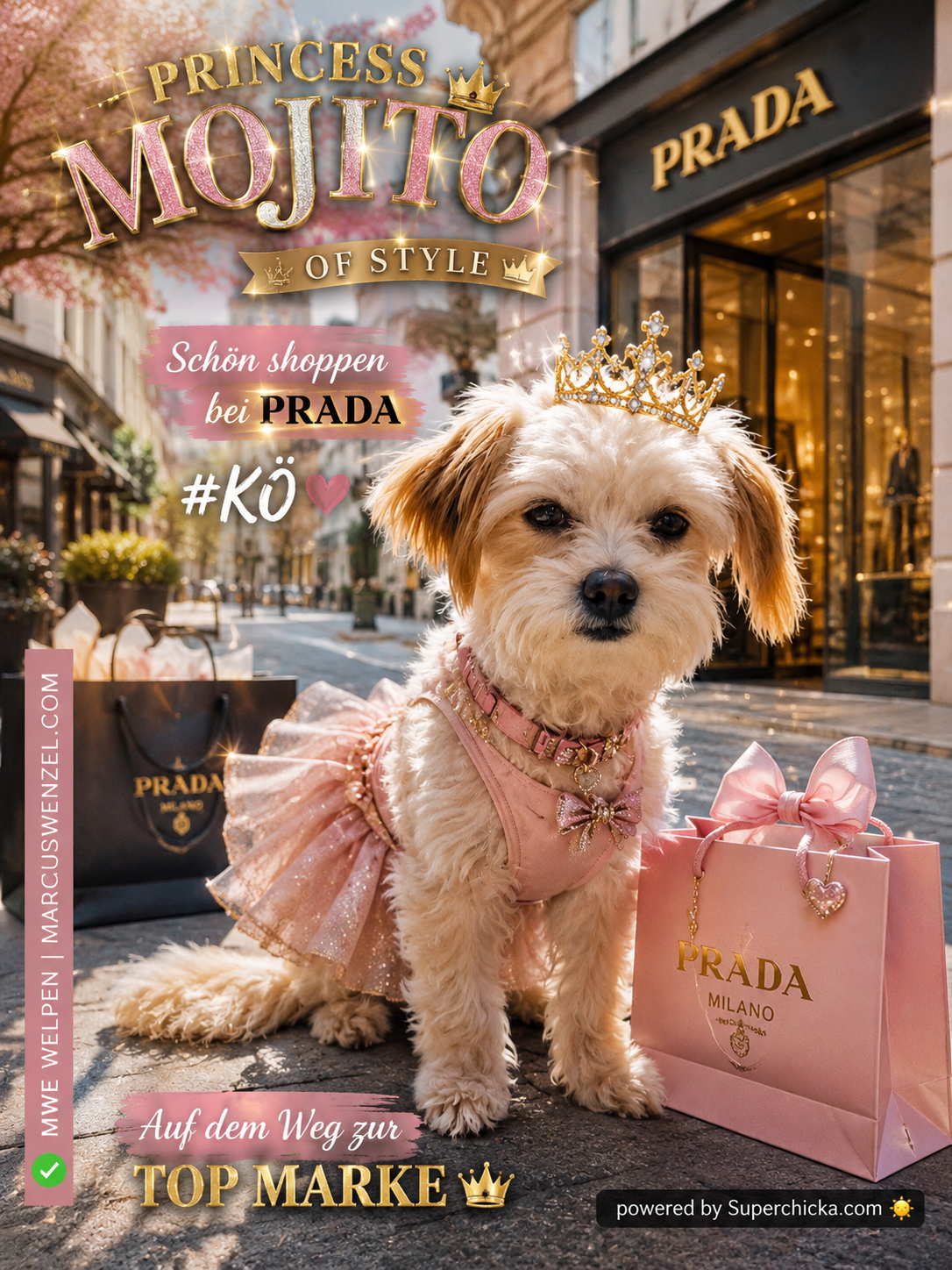 PRINCESS MOJITO OF STYLE – Schön shoppen bei PRADA #KÖ 👑🛍️🐾