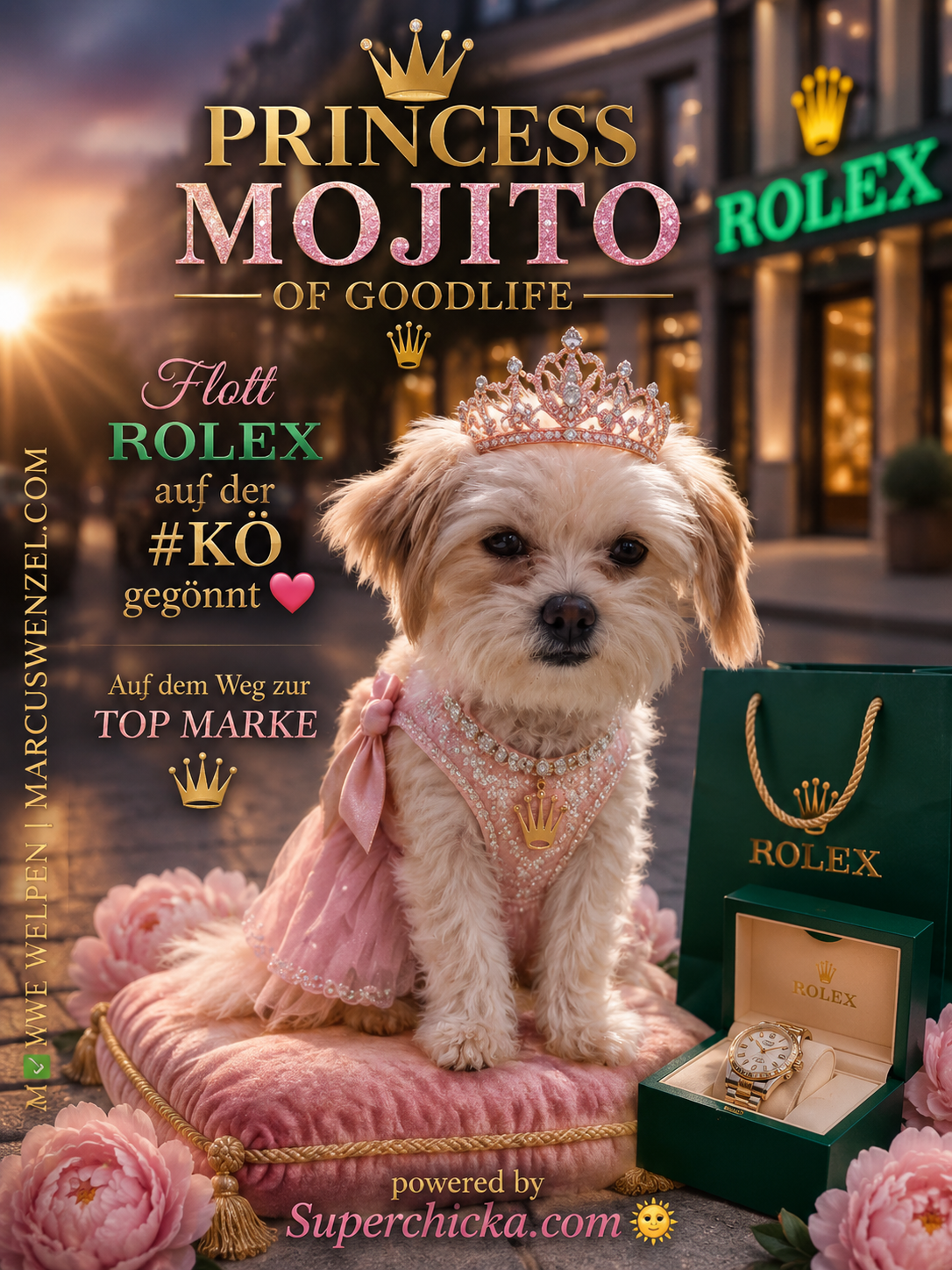 PRINCESS MOJITO OF GOODLIFE – Flott Rolex auf der #KÖ gegönnt 👑⌚🐾