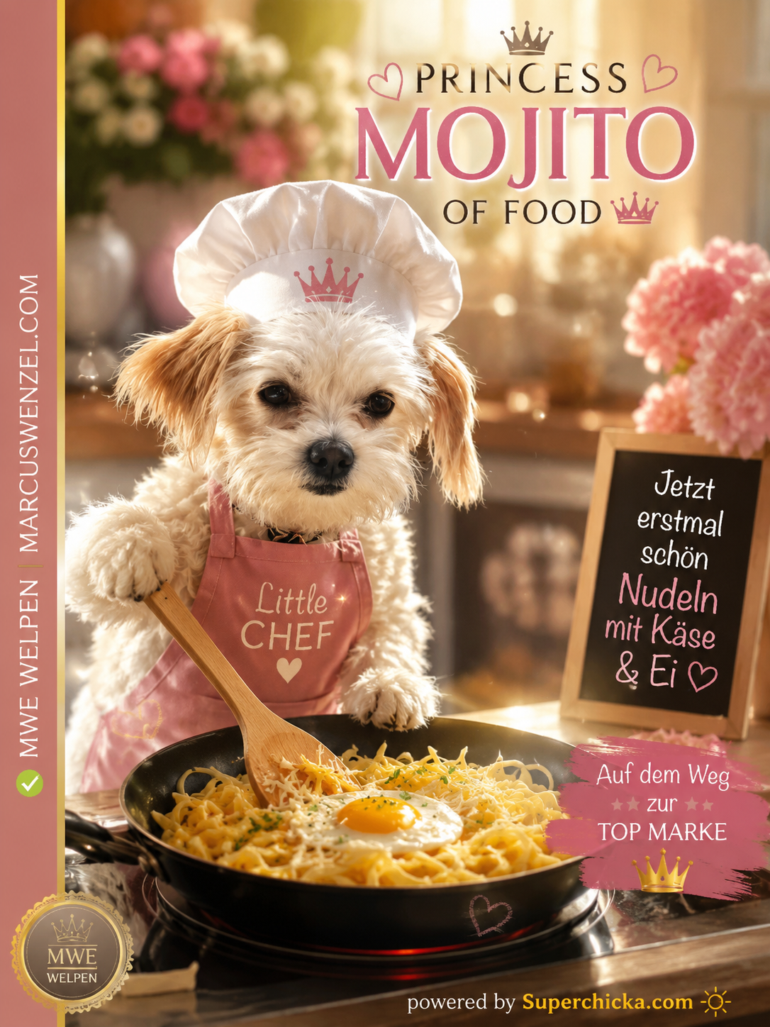 PRINCESS MOJITO OF FOOD – Schön Nudeln mit Käse & Ei 👑🍝🐾