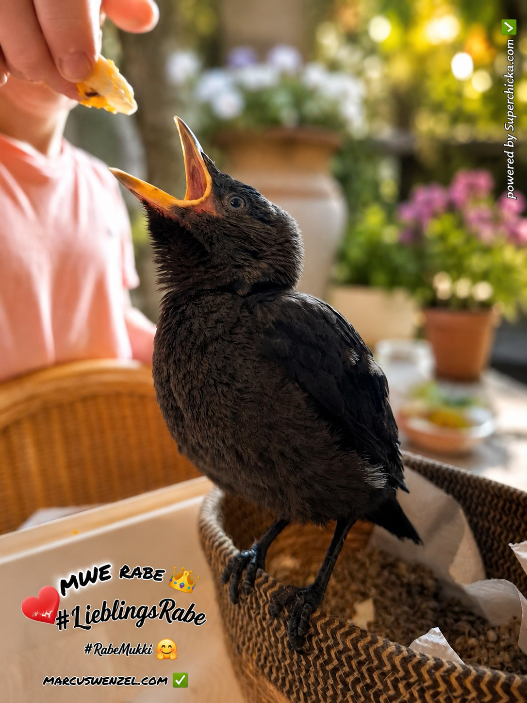 Jungvogel: MWE Rabe #Mukki in Hege & Pflege ❤️| Video